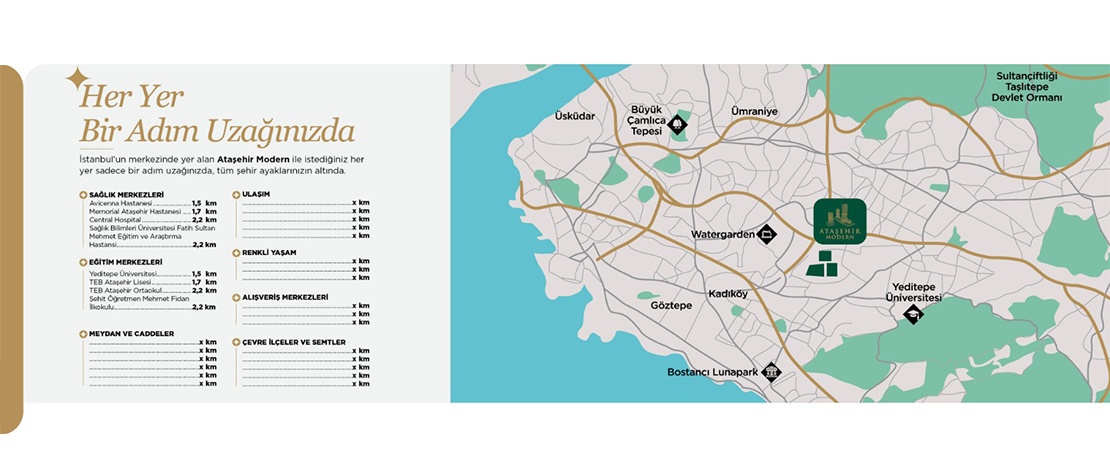 her yer bir adım uzaığınızda